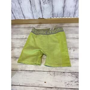 Gymshark Women's Skinny Flex Training Shorts Small Green Comfort Gym Training